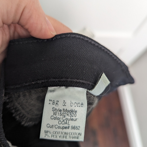 Rag & Bone Skinny Jean Color Coal - Picture 5 of 15